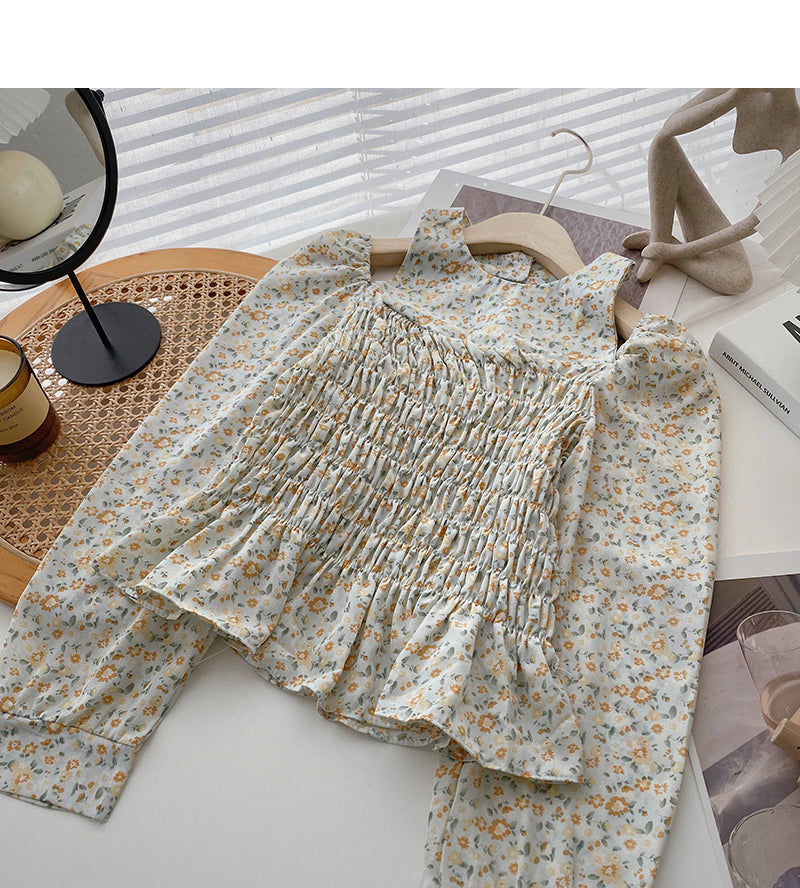 Korean retro hanging neck hollow off shoulder slim fitting top  6373