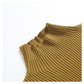 Einfacher vielseitiger Pullover mit halbem Stehkragen 7527