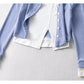Spice Girl contrast stitched fake two-piece sweater  7176