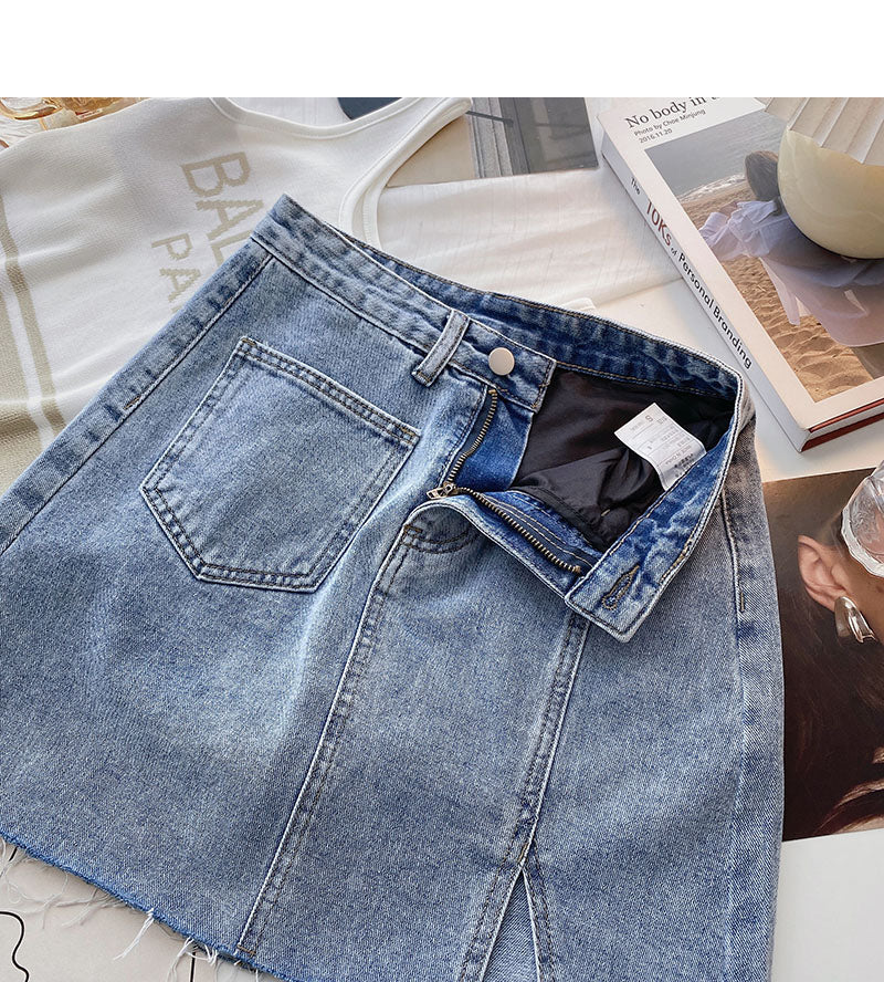 New Korean fashionable small split hip skirt  5610