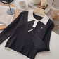 Vielseitiger altersreduzierender Pullover mit schmaler Passform 6624
