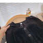 Vintage French single breasted short square neck top  6332