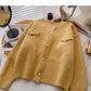 Korean languid style leisure thin long sleeve top  5989