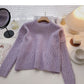 Design sense of minority twist round neck long sleeve jacket  5891