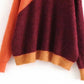 Casual high neck Pullover mohair sweater  7338