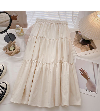 Foreign style slim design high waist elastic skirt 5817