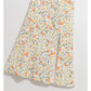 Wind garden small broken flower decoration low breast long dress  7030