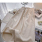 Solid color casual and versatile lazy A-shaped dress  5712