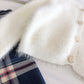 Solid color crew neck retro long sleeve short knit cardigan women  5837