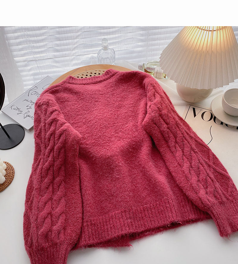 Nouveau haut slim à manches longues de mode coréenne 5885