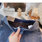 Korean minority design split A-line skirt fashion  5617