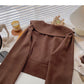 Doll collar long sleeve shirt Korean version is thin and versatile  6348
