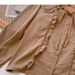 Korean design sense age reducing versatile student top  6365