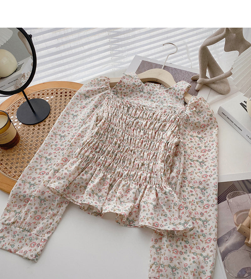 Korean retro hanging neck hollow off shoulder slim fitting top  6373