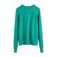 New simple and versatile round neck Pullover long sleeve sweater  7427