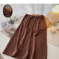 Rock in A-Linie mit hoher Taille, vertikales und geteiltes Design 5734