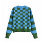 New jacquard mushroom knitted stripe long sleeve sweater  7289