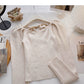 Large round neck leaky clavicle sweater bandage long sleeve top  6611
