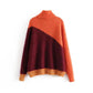 Casual high neck Pullover mohair sweater  7338