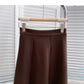 Temperament solid color versatile high waist skirt  5831