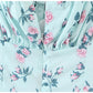 French retro Court Style Floral Skirt shows thin waist  7150