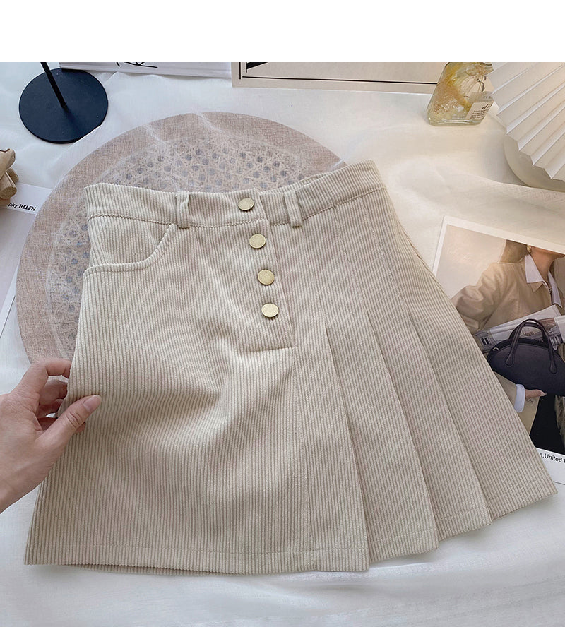 Jupe trapèze taille haute à coupe slim 5653