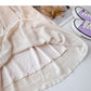 Solid color draped pleated high waist A-line skirt  5802