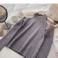 Women's slim off shoulder long sleeve sweater design  5946