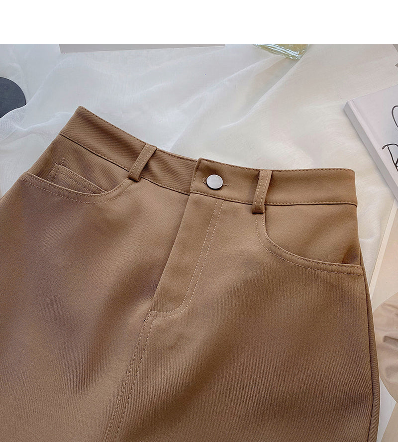 The new Korean version shows a slim A-shaped hip wrap skirt  5625