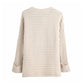 New fashion versatile rib knit with button  7301