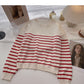 Langarm-Pullover mit Rundhalsausschnitt 6526
