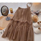New Korean retro fashion A-line dress  5788