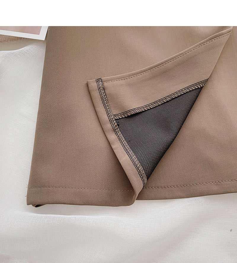 Slim and age reducing casual versatile high waist A-line skirt  5646