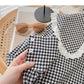 Lace Baby collar design shirt long sleeve top  6369