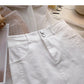 Slim and versatile, simple and light proof high waist skirt  5651