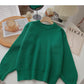 Loses Langarm-Pullover-Oberteil 6030 im koreanischen Stil