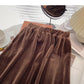 Korean version of Hong Kong style, versatile A-line skirt  5742