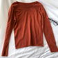 Solid basic bottomed t-shirt t-shirt t-shirt  6470