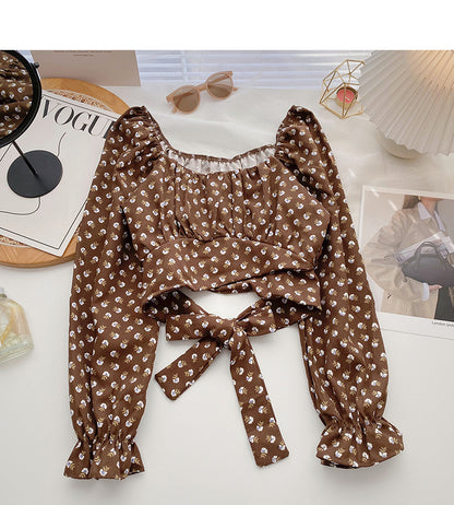 New Korean slim short bandage top  6349