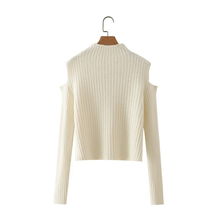 European and American style off shoulder sweater  7241