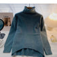 Fauler, einfarbiger Retro-Minoritäts-Langarm-Pullover, lockeres Oberteil 6642