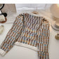 Design casual retro contrast coat  5890