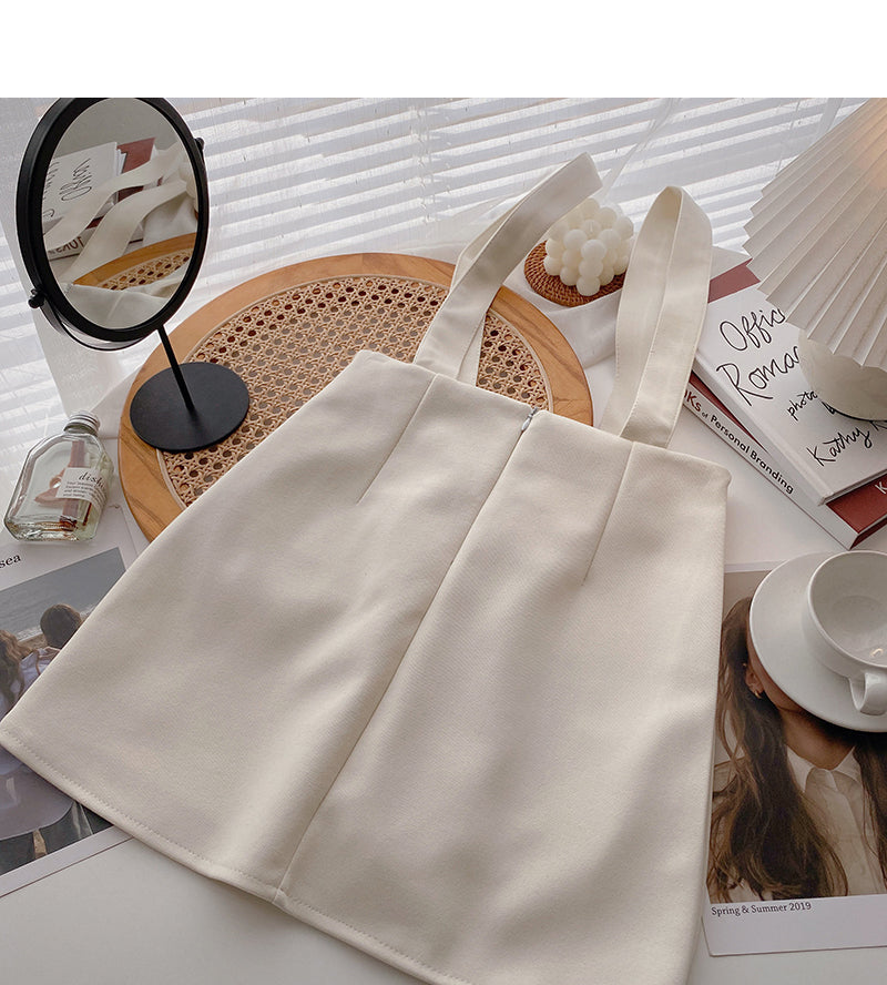 Irregular design breasted high waist slim skirt  5516
