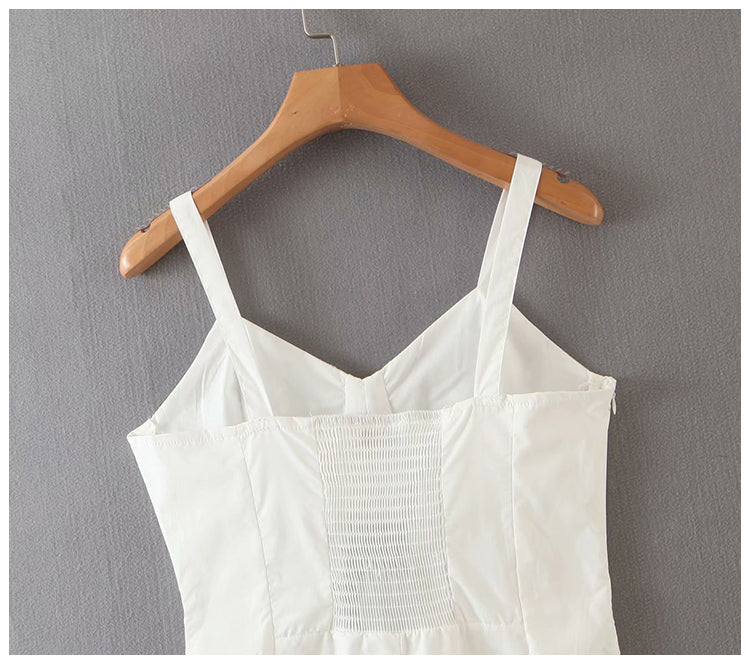 Sexy girl suspender skirt small man Strapless slim dress  7066