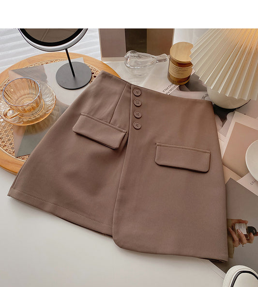 The new Korean minority design shows a slim high waist skirt  5666