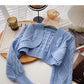 Vintage sweater small coat Long sleeve short top fashion 6067
