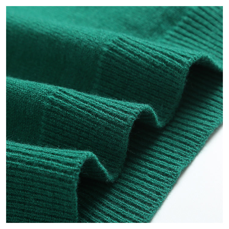 Languid wind stitching rhomboid Polo neck T-shirt  7442