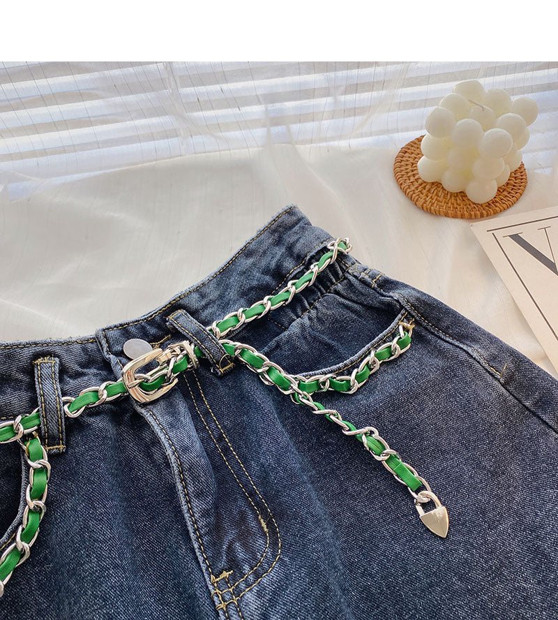Neuer A-Linien-Rock im Nischendesign mit hoher Taille und hoher Taille 5717
