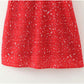 Vielseitiges, französisches, einreihiges Blumenkleid mit V-Ausschnitt und Blasenärmeln 7094
