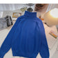 Strickpullover Damen Retro Einfach Stehkragen Pullover Langarm Top 6662